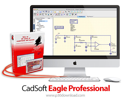 دانلود CadSoft Eagle Professional v7.6.0 MacOS - نرم افزار طراحی مدارهای الکترونیکی برای مک