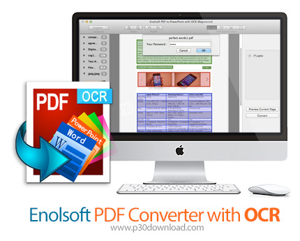 دانلود Enolsoft PDF Converter with OCR v6.8.0 MacOS - نرم افزار تبدیل فایل پی دی اف به متن برای مک
