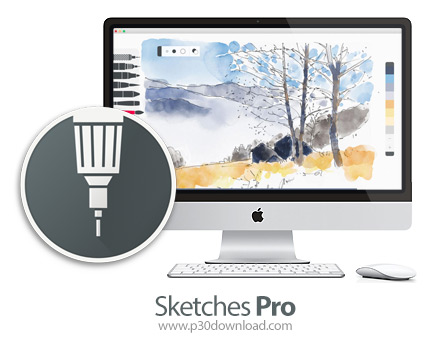دانلود Sketches Pro v6.4 MacOS - نرم افزار ساخت نقاشی های زیبا برای مک