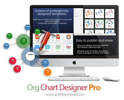 دانلود Org Chart Designer Pro 2 v2.28.7 MacOS - نرم افزار ایجاد فلوچارت، نمودار سازمانی، دیاگرام های