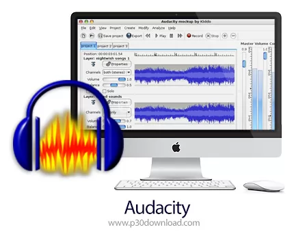 دانلود Audacity v3.7.3 MacOS - نرم افزار ویرایش، میکس و افکت گذاری بر روی فایل های صوتی برای مک