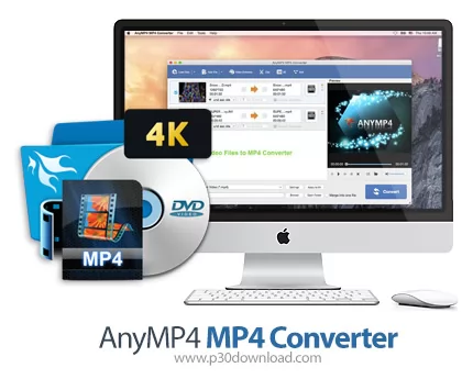 دانلود AnyMP4 MP4 Converter v8.2.6 MacOS - نرم افزار تبدیل ویدئو و دی وی دی به فرمت MP4 برای مک