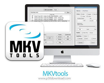 دانلود MKVtools v3.7.0 MacOS - نرم افزار ویرایش و تبدیل فایل های MKV برای مک