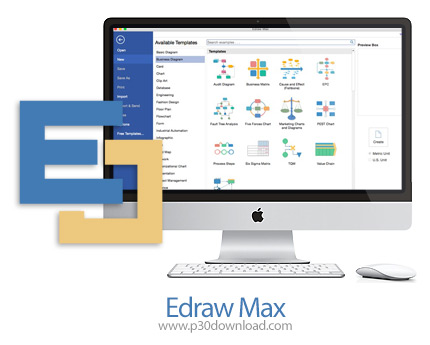 دانلود Edraw Max v8.4 MacOS - نرم افزار ایجاد فلوچارت، نمودار سازمانی، دیاگرام های شبکه برای مک