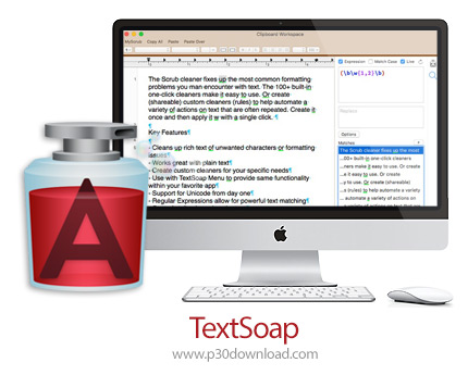 دانلود TextSoap v8.6.3 MacOS - نرم افزار ویرایش متن برای مک