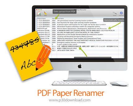 دانلود PDF Paper Renamer v1.53 MacOS - نرم افزار تغییر نام دسته ای فایل های PDF برای مک