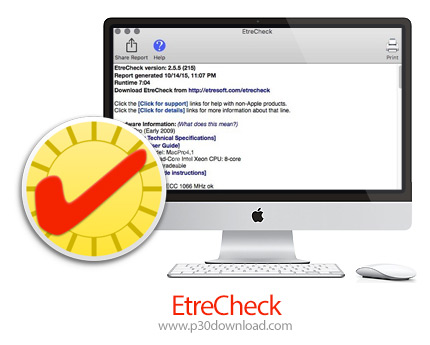 دانلود EtreCheck v6.5.3 MacOS - نرم افزار نمایش جزئیات پیکربندی سیستم برای مک