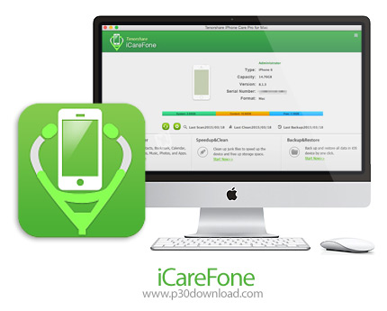 دانلود iCareFone v7.1.0.2 MacOS - نرم افزار رفع مشکلات سیستم عامل و انتقال ایمن فایل های آیفون، آیپد
