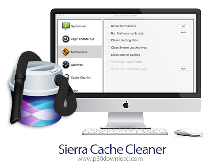 دانلود Sierra Cache Cleaner v11.1.6 MacOS - نرم افزار پاکسازی حافظه کش برای مک