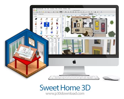 دانلود Sweet Home 3D v7.0.1 MacOS - نرم افزار طراحی دکوراسیون 3 بعدی برای مک
