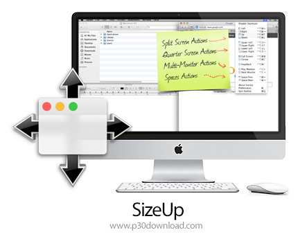 دانلود SizeUp v1.7.3 MacOS - نرم افزار تغییر اندازه پنجره ها برای مک