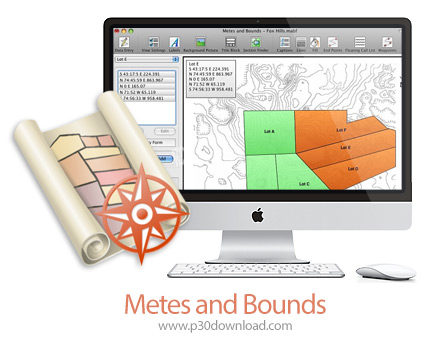 دانلود Metes and Bounds v5.6.0 MacOS - نرم افزار ایجاد پلات نقشه برای مک