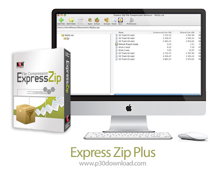 دانلود NCH Express Zip Plus v9.00 MacOS - نرم افزار مدیریت فایل های فشرده برای مک