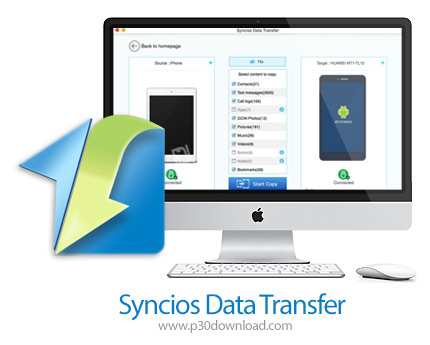 دانلود Syncios Data Transfer v1.3.0 MacOS - نرم افزار انتقال اطلاعات اندروید و آی او اس برای مک