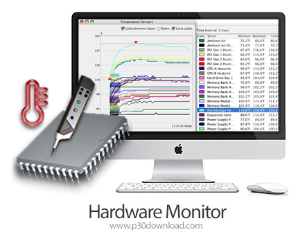 دانلود Hardware Monitor v5.54 MacOS - نرم افزار نمایش اطلاعات سیستم برای مک