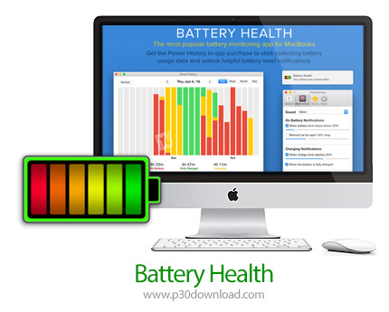 دانلود Battery Health 3 v1.0.28 MacOS - نرم افزار مراقبت از سلامت باتری لپ‌تاپ برای مک