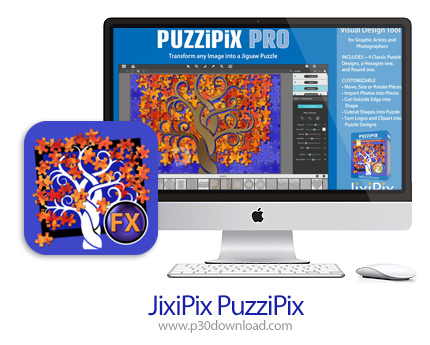 دانلود JixiPix PuzziPix v1.0.15 MacOS - نرم افزار تبدیل عکس ها به پازل برای مک