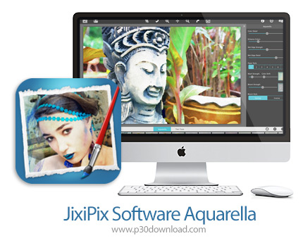 دانلود JixiPix Software Aquarella v1.38 MacOS - نرم افزار تبدیل عکس به نقاشی آبرنگ برای مک