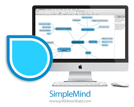 دانلود SimpleMind v1.32.0 (2585) MacOS - نرم افزار طراحی و پیاده سازی ایده های ذهنی برای مک