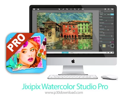 دانلود Jixipix Watercolor Studio Pro v1.4.12 MacOS - نرم افزار ساخت طرح های آبرنگی برای مک