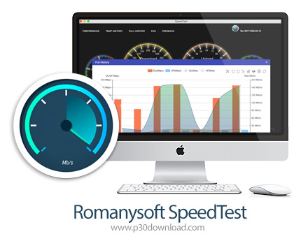 دانلود Romanysoft SpeedTest v7.0.5 MacOS - نرم افزار تست سرعت اینترنت برای مک