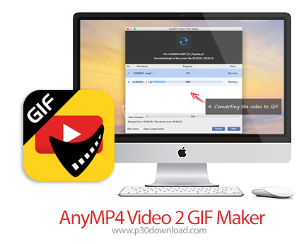 دانلود AnyMP4 Video 2 GIF Maker v1.0.17 MacOS - نرم افزار تبدیل بخشی از فیلم به تصویر متحرک برای مک