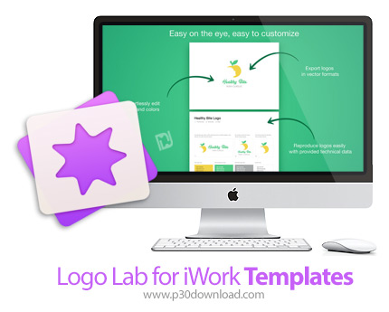 دانلود Logo Lab for iWork - Templates v1.3 MacOS - مجموعه قالب های آماده برای Keynote و Pages برای م
