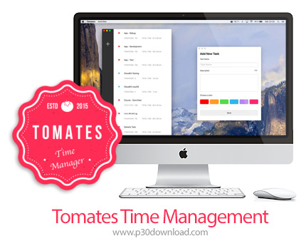 دانلود Tomates - Time Management v9.0 MacOS - نرم افزار مدیریت و سازماندهی زمان و وظایف برای مک
