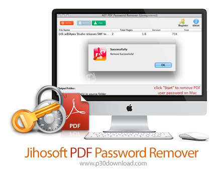 دانلود Jihosoft PDF Password Remover v1.2.28 MacOS - نرم افزار حذف پسورد پی دی اف برای مک