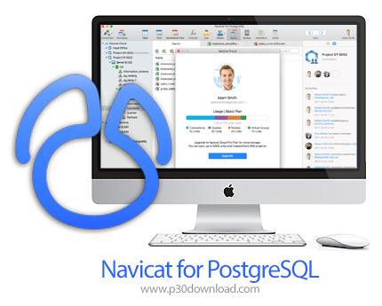 دانلود Navicat for PostgreSQL v12.1.19 MacOS - نرم افزار مدیریت دیتابیس پستگرس‌کیوال برای مک