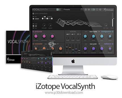 دانلود iZotope VocalSynth v2.3.0 389 MacOS - پلاگین کوک کردن صدای خواننده و اصلاح نت برای مک