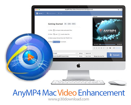 دانلود AnyMP4 Mac Video Enhancement v8.2.10 MacOS - نرم‌افزار افزایش کیفیت فیلم برای مک