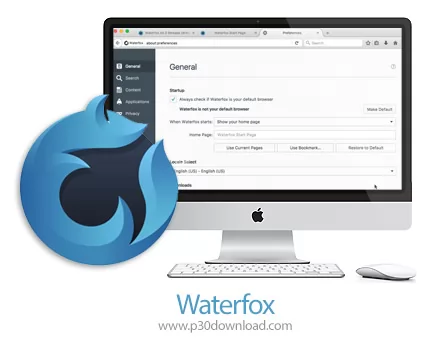 دانلود Waterfox 6.5.3 MacOS - نرم افزار مرورگر واترفاکس برای مک