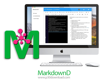 دانلود MarkdownD v4.0.3 MacOS - نرم افزار ویرایشگر کد و متن برای مک