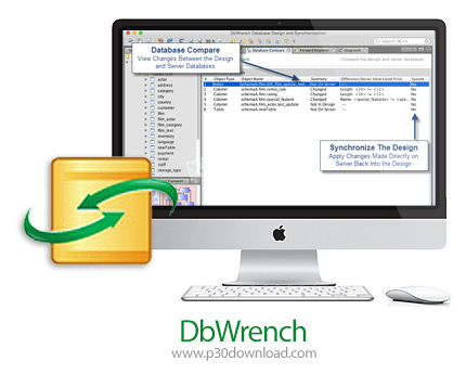 دانلود DbWrench v4.2.4 MacOS - نرم افزار طراحی و مهندسی معکوس پایگاه داده برای مک