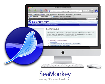 دانلود SeaMonkey v2.53.18.1 MacOS - نرم افزار جامع مرورگر اینترنت و مدیریت ایمیل موزیلا سیمانکی برای