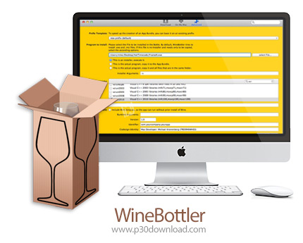 دانلود WineBottler v1.8.3 MacOS - نرم افزار اجرای نرم افزارهای ویندوز روی مک