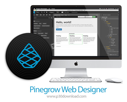 دانلود Pinegrow Web Designer v2.91 MacOS - نرم افزار ساخت صفحات وب بدون نیاز به برنامه نویسی برای مک