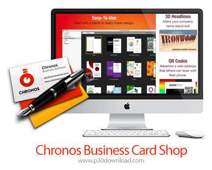 دانلود Chronos Business Card Shop v8.0.1 MacOS - نرم افزار ساخت کارت ویزیت تجاری برای مک