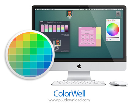 دانلود ColorWell v7.3.5.1 MacOS - نرم افزار دسترسی به کد رنگ های استاندارد برای مک