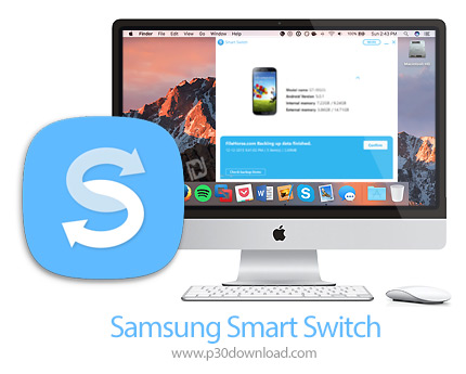 دانلود Samsung Smart Switch for Mac v4.4.1.22082_13 MacOS - نرم افزار مهاجرت از گوشی های قدیمی برای 