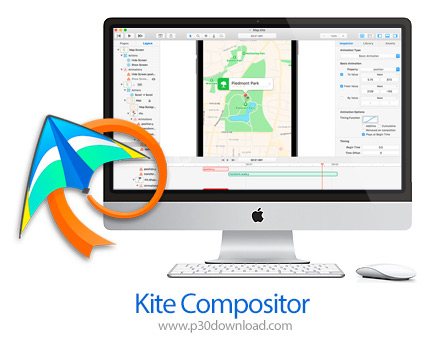 دانلود Kite Compositor v2.1 MacOS - نرم افزار ساخت انیمیشن و پروتوتایپ برای مک