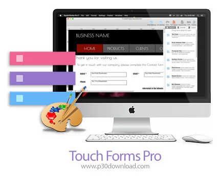 دانلود Touch Forms Pro v7.40.2 MacOS - نرم افزار طراحی و ساخت فرم های اینترنتی برای مک