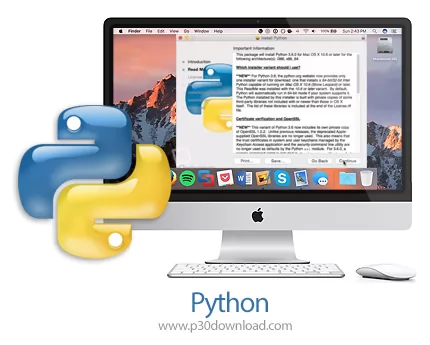 دانلود Python v3.12.3 MacOS - نرم افزار زبان برنامه نویسی پایتون برای مک
