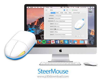 دانلود SteerMouse v5.3.7 MacOS - نرم افزار پیکربندی موس برای مک