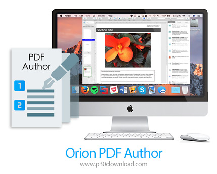 دانلود Orion PDF Author 2 v2.30.1 MacOS - نرم افزار مدیریت و ویرایش فایل های پی دی اف برای مک