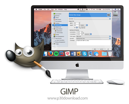 دانلود GIMP v2.10.34 MacOS - گیمپ، نرم افزار ویرایش عکس و رتوش چهره برای مک