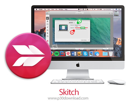 دانلود Skitch v2.8.1 MacOS - نرم افزار علامت گذاری روی عکس برای مک