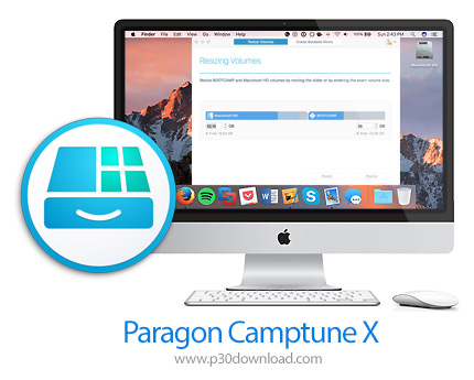 دانلود Paragon Camptune X v10.13.433 MacOS - نرم افزار تغییر حجم درایو بوت کمپ برای مک