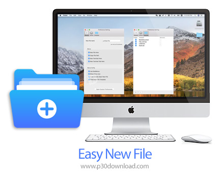 دانلود Easy New File v5.3 MacOS - نرم افزار سفارشی سازی منو فایندر برای مک